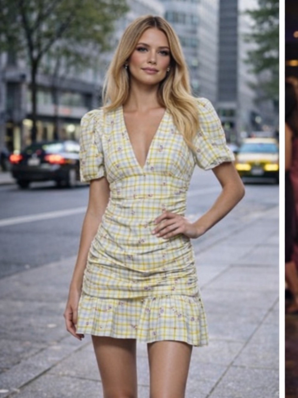 Zara draped dress bloggers fav